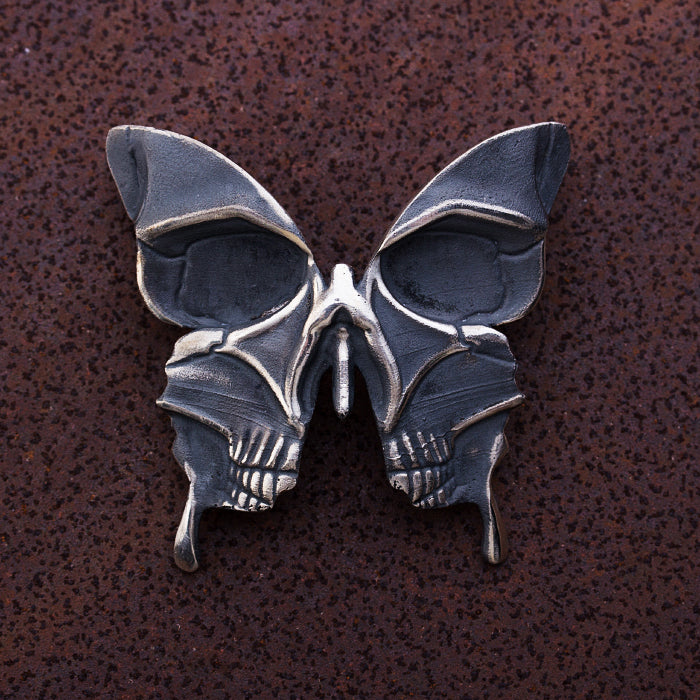 Anhänger Skull Butterfly 925 Silber